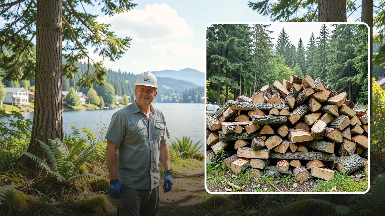 Firewood Disposal in Milton, King County, WA - Our firewood disposal service hauls away old, unwanted, or unusable wood so you can reclaim your space.