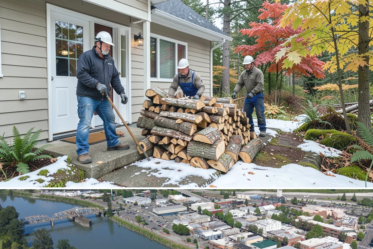 Firewood Disposal in Mount Vernon, WA - A good spring or early-fall task to clear old wood before restocking for the season.