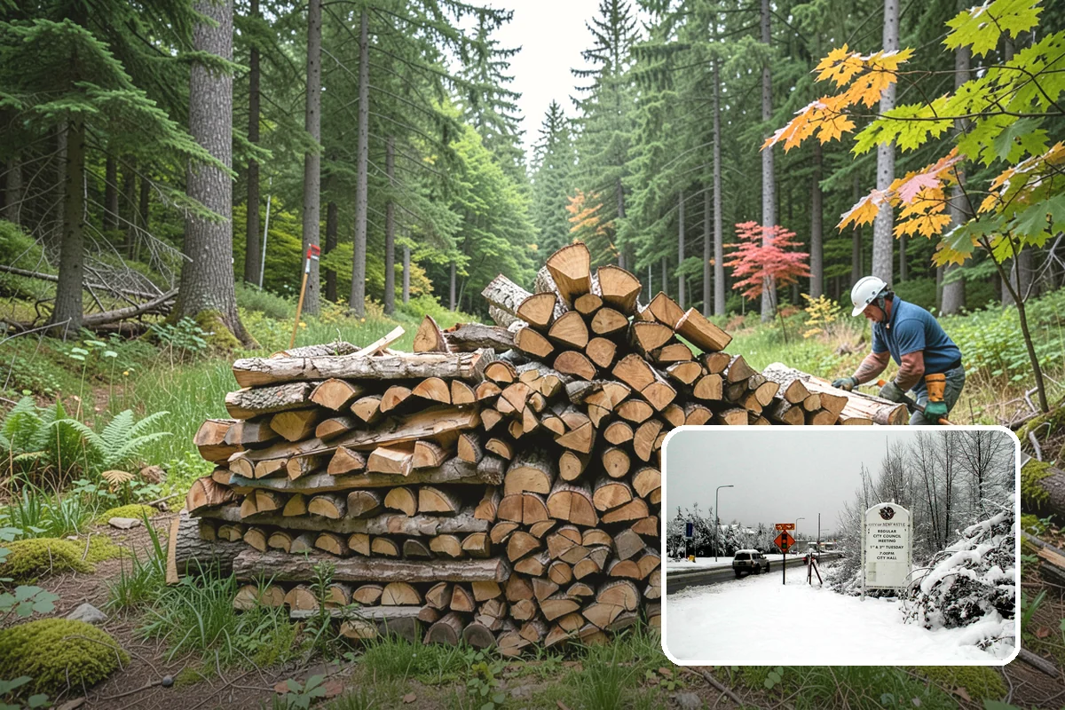 Firewood Disposal in Newcastle, King County, WA - Clears out old or unusable wood fast