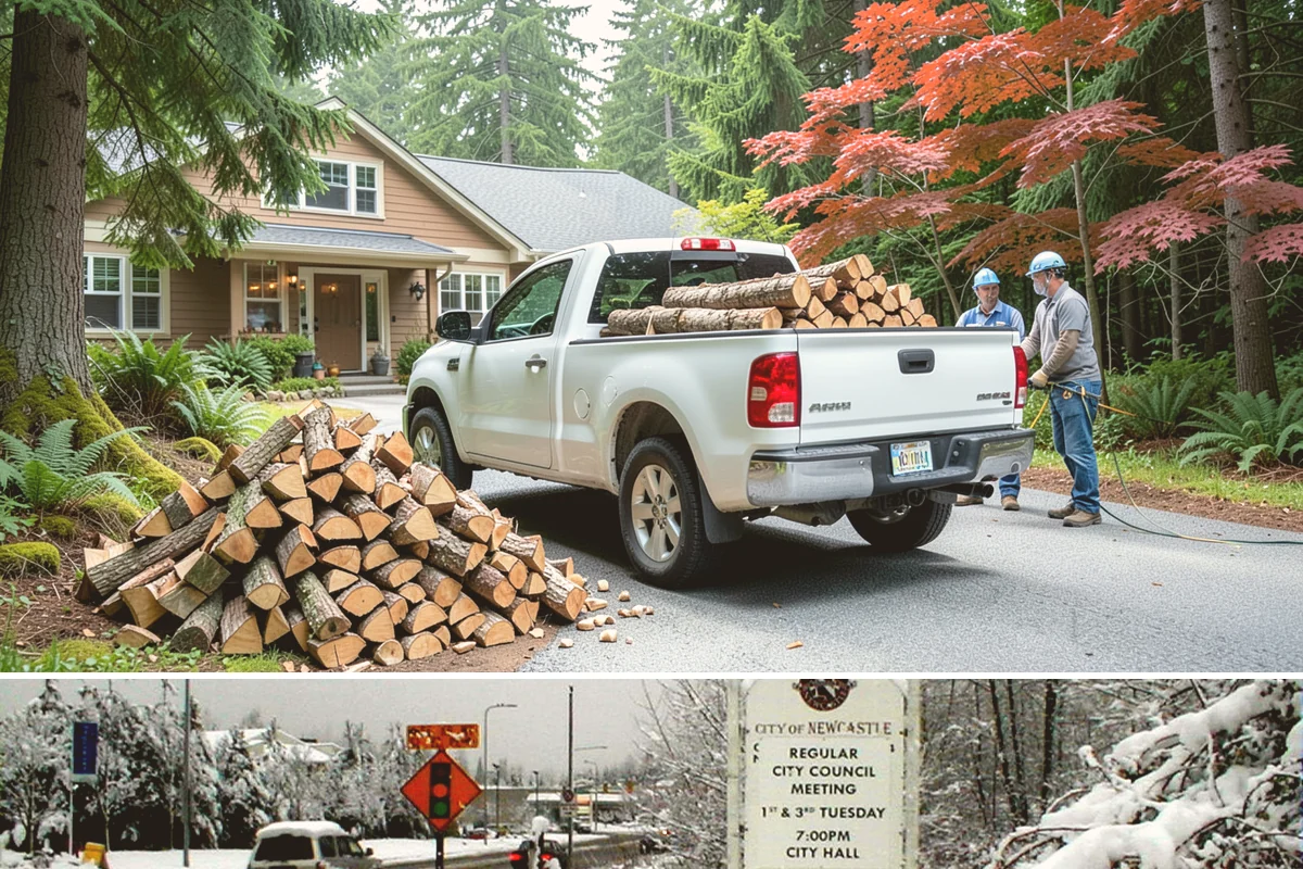 Firewood Disposal in Newcastle, King County, WA - A good spring or early-fall task to clear old wood before restocking for the season.