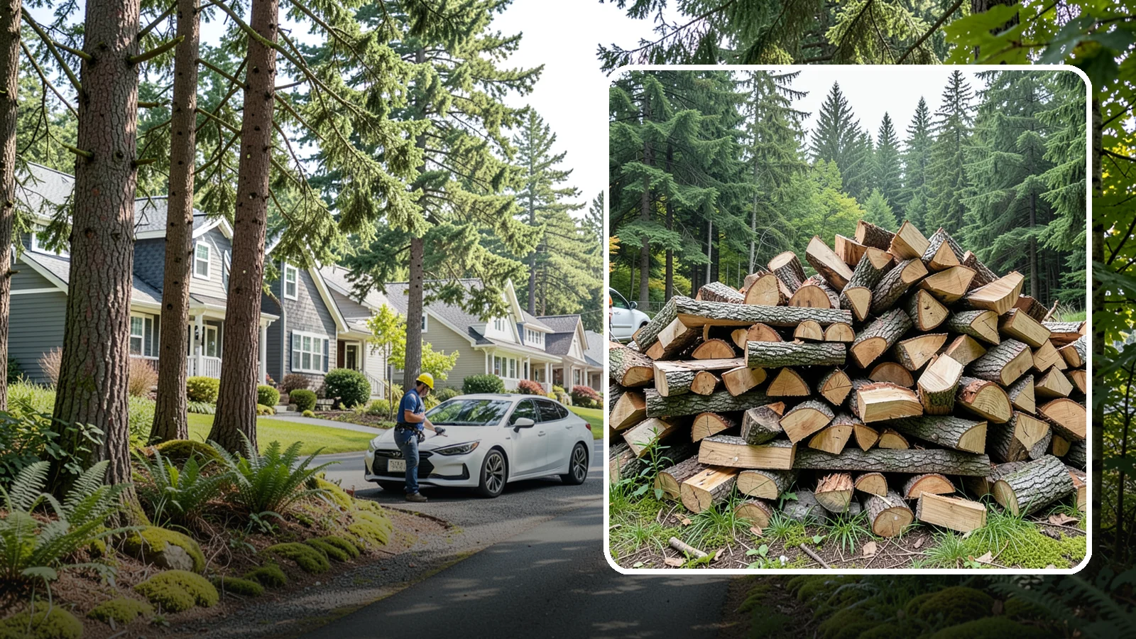 Firewood Disposal in Normandy Park, King County, WA - Our firewood disposal service hauls away old, unwanted, or unusable wood so you can reclaim your space.