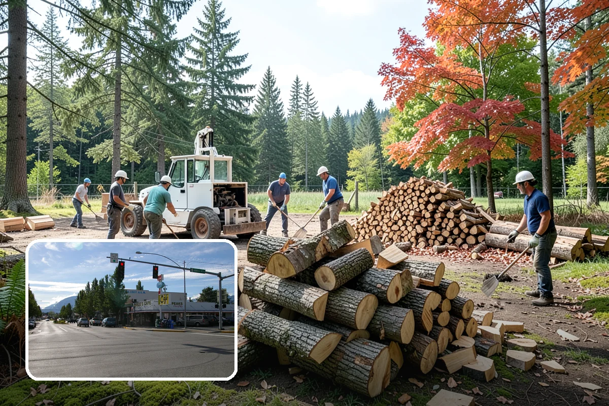 Firewood Disposal in North Bend, King County, WA - Clears out old or unusable wood fast