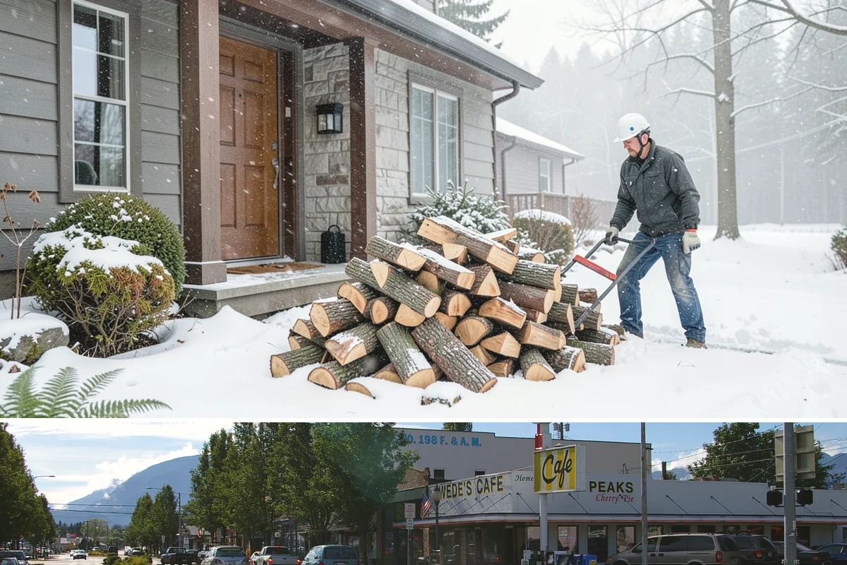 Firewood Disposal in North Bend, King County, WA - A good spring or early-fall task to clear old wood before restocking for the season.