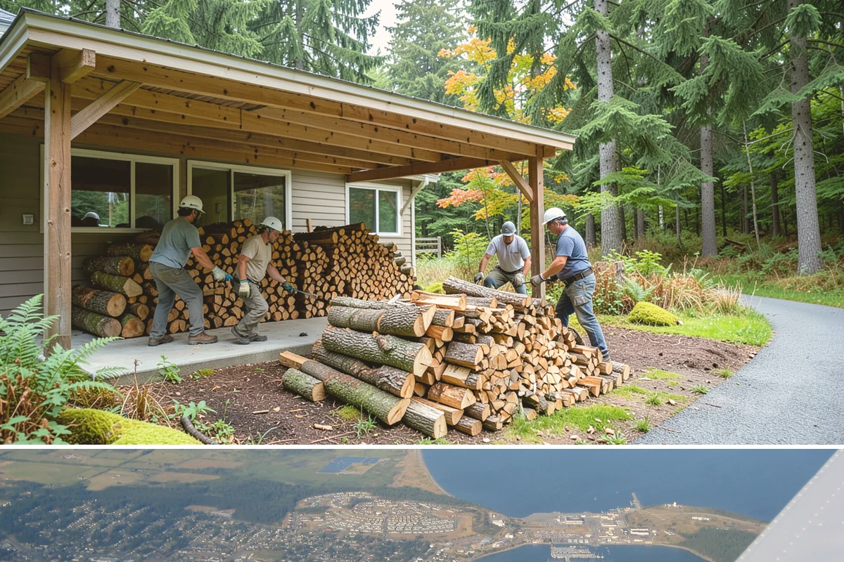 Firewood Disposal in Oak Harbor, Island County, WA - A good spring or early-fall task to clear old wood before restocking for the season.