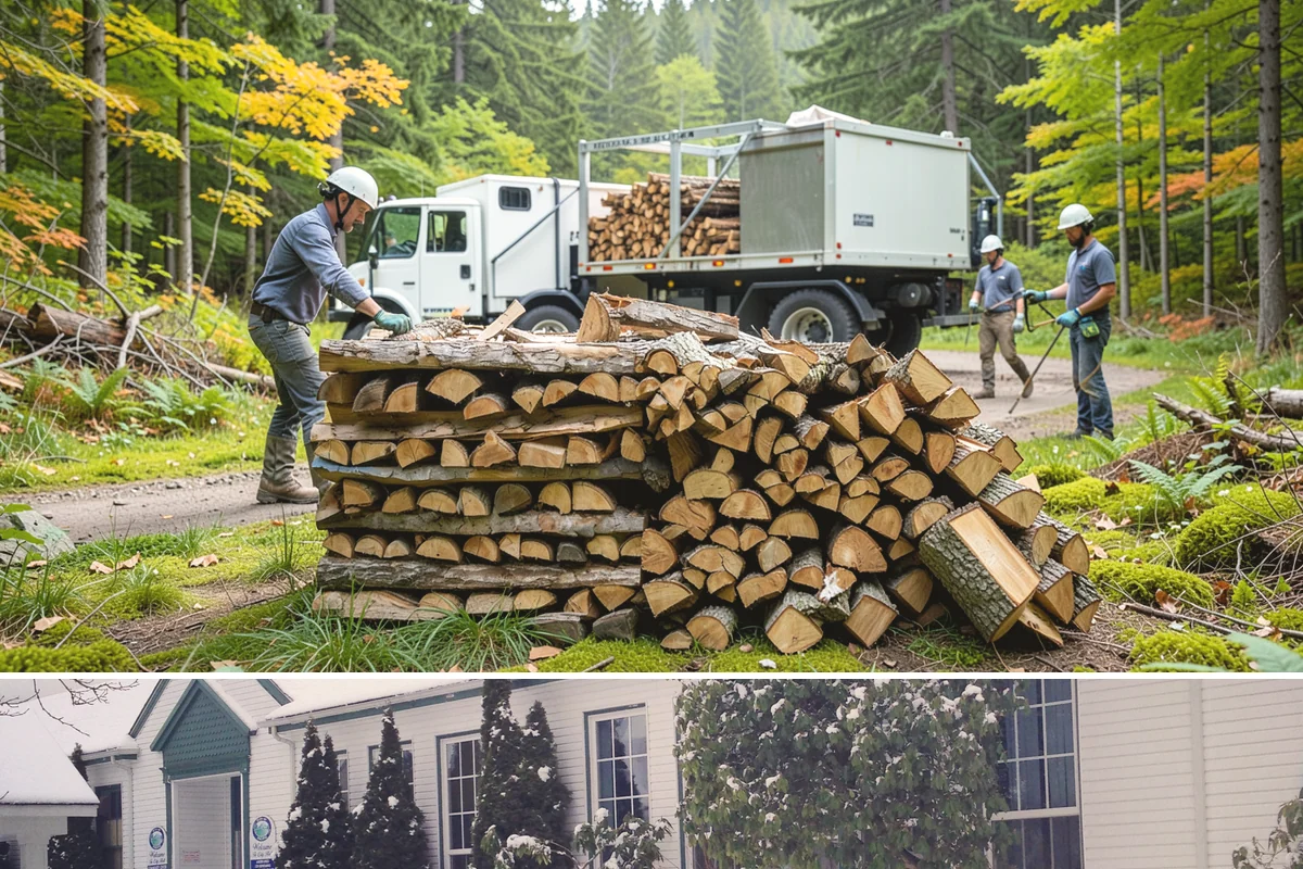 Firewood Disposal in Pacific, King County, WA - A good spring or early-fall task to clear old wood before restocking for the season.
