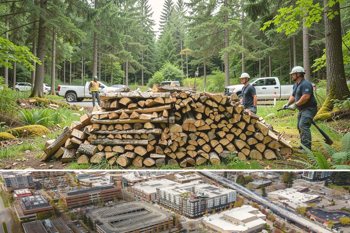 Firewood Disposal in Redmond, King County, WA - A good spring or early-fall task to clear old wood before restocking for the season.
