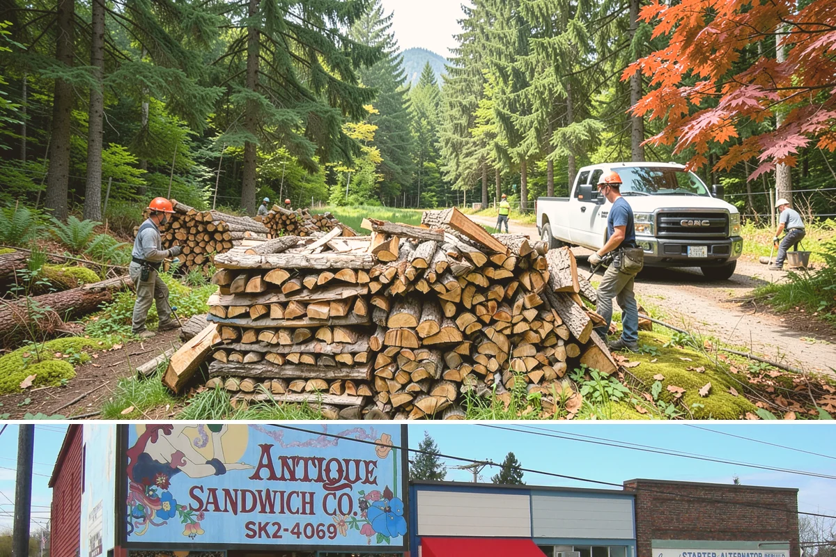 Firewood Disposal in Ruston, Pierce County, WA - A good spring or early-fall task to clear old wood before restocking for the season.
