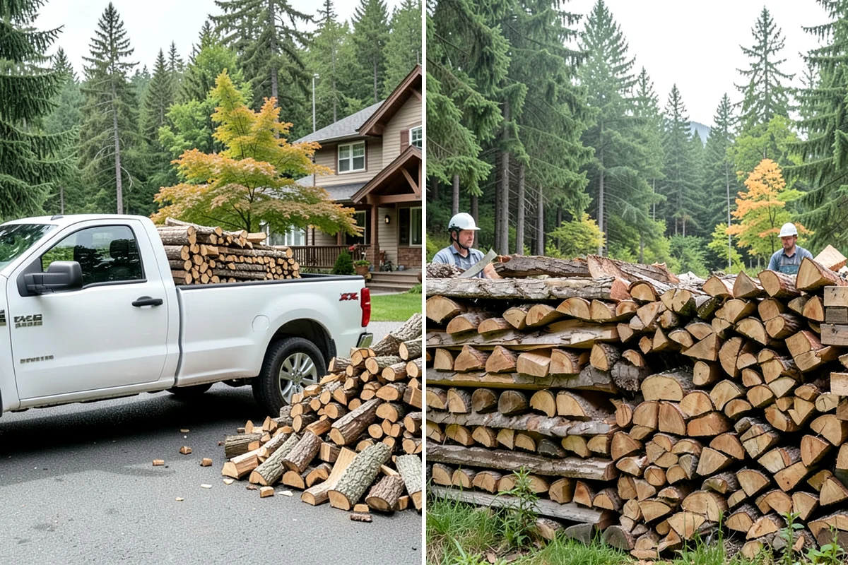 Firewood Disposal in SeaTac, WA - Show us the wood you want removed