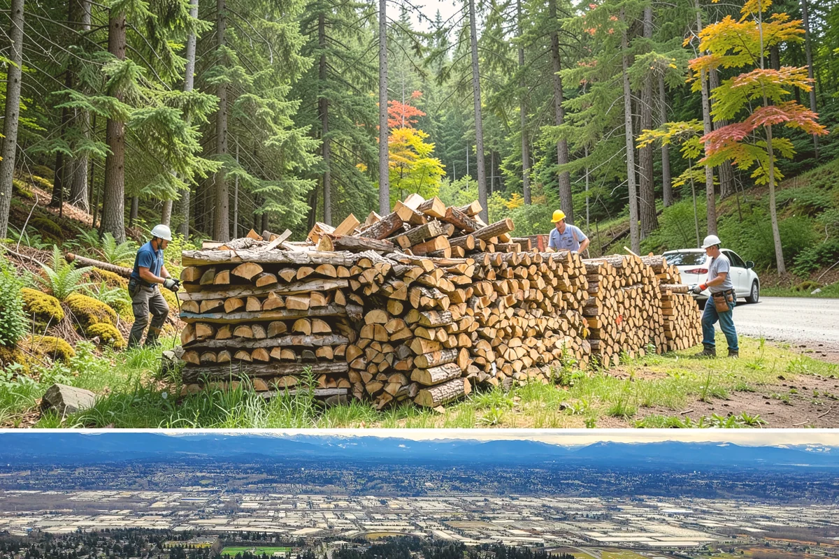 Firewood Disposal in SeaTac, WA - A good spring or early-fall task to clear old wood before restocking for the season.