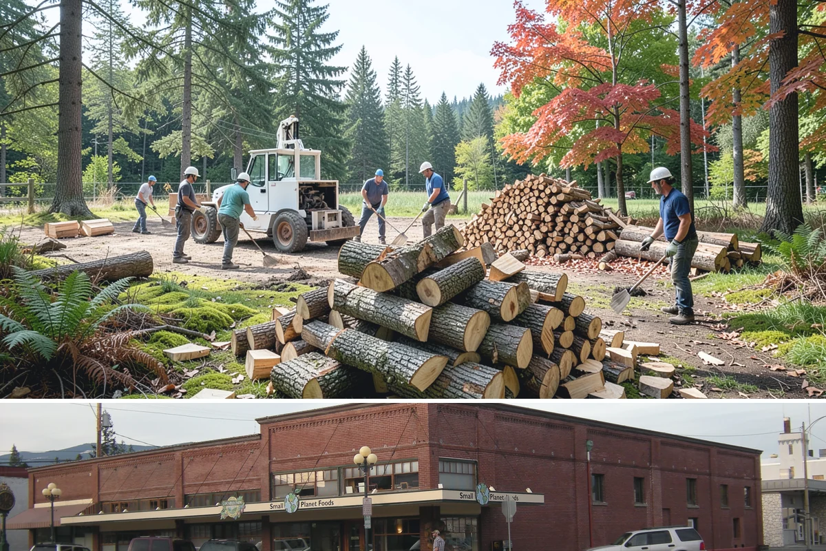 Firewood Disposal in Sedro-Woolley, Skagit County, WA - A good spring or early-fall task to clear old wood before restocking for the season.