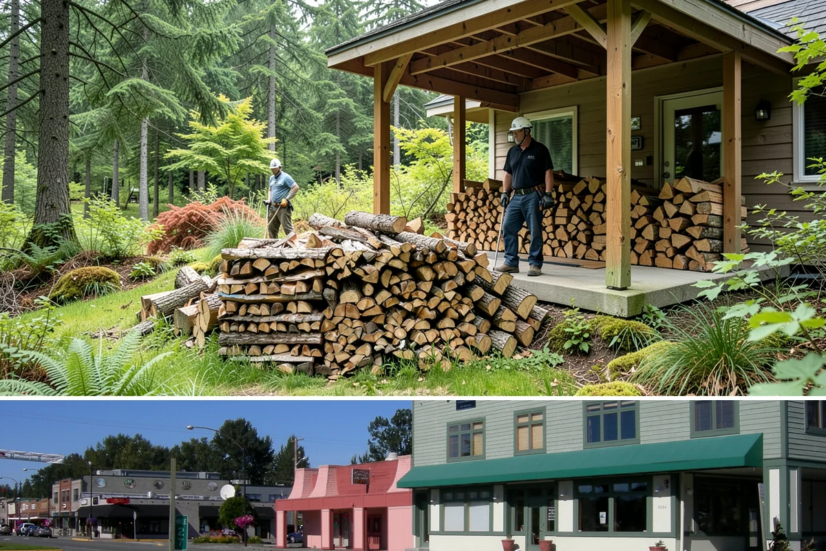 Firewood Disposal in Snoqualmie, King County, WA - A good spring or early-fall task to clear old wood before restocking for the season.