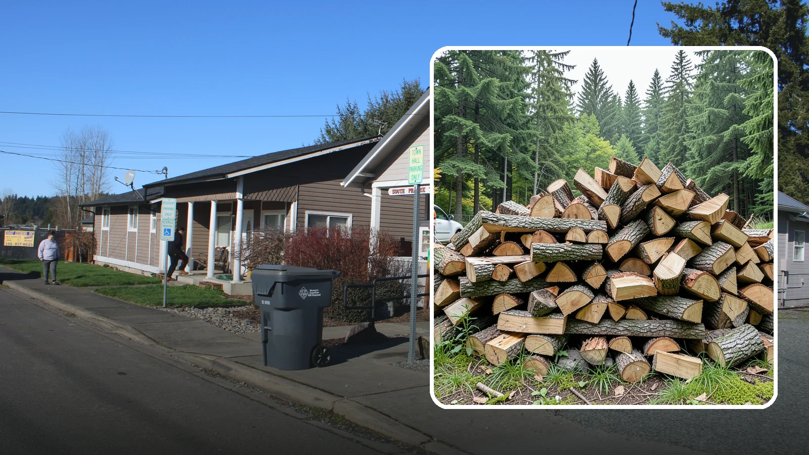 Firewood Disposal in South Prairie, Pierce County, WA - Our firewood disposal service hauls away old, unwanted, or unusable wood so you can reclaim your space.