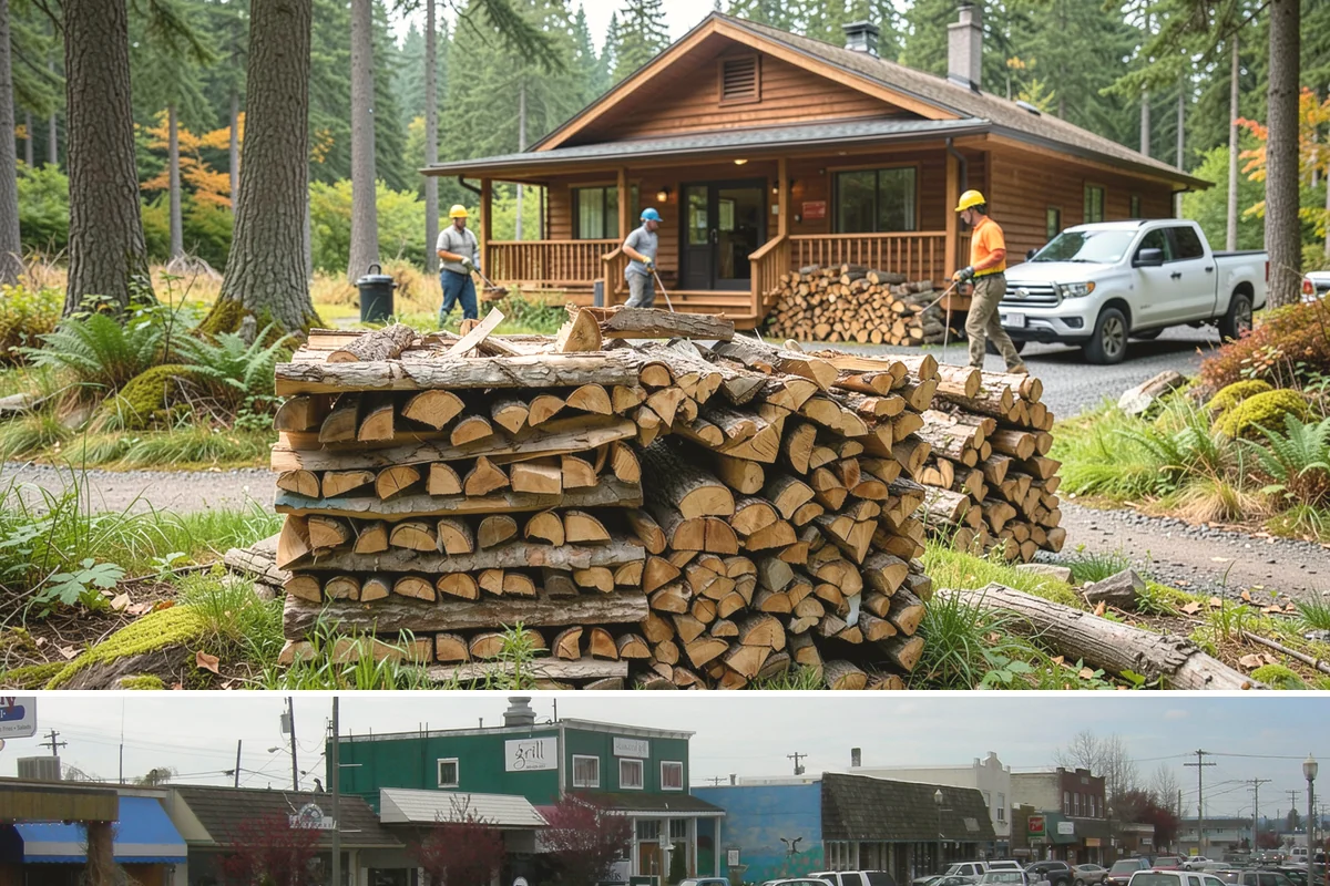 Firewood Disposal in Stanwood, Snohomish County, WA - A good spring or early-fall task to clear old wood before restocking for the season.