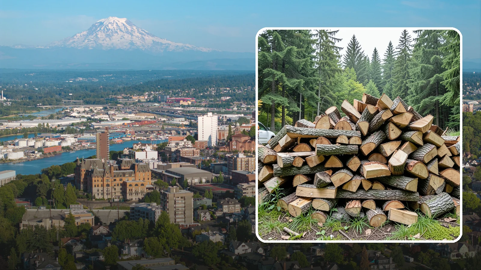 Firewood Disposal in Tacoma, Pierce County, WA - Our firewood disposal service hauls away old, unwanted, or unusable wood so you can reclaim your space.