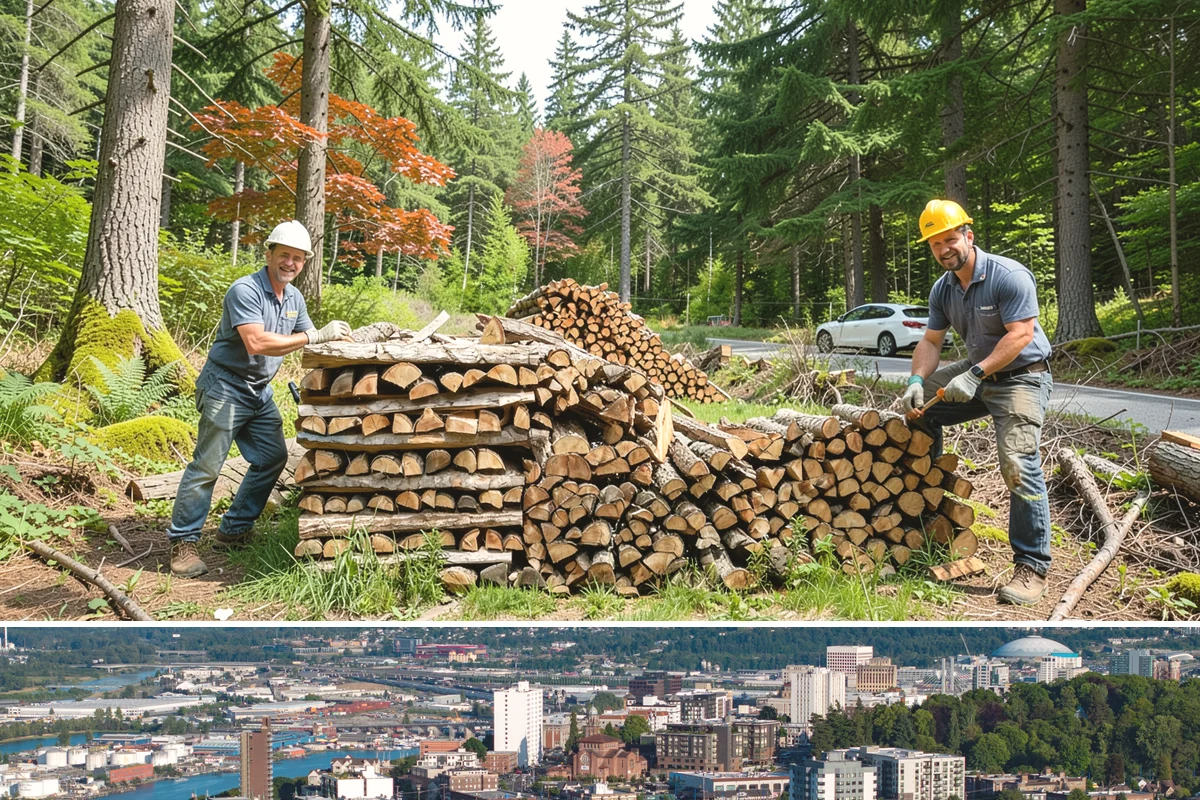 Firewood Disposal in Tacoma, Pierce County, WA - A good spring or early-fall task to clear old wood before restocking for the season.
