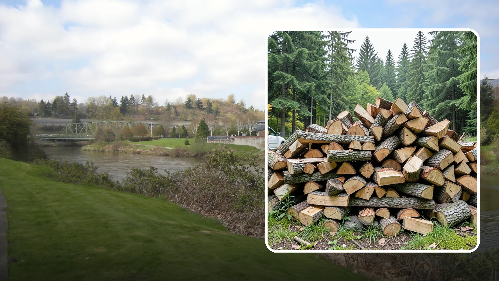 Firewood Disposal in Tukwila, King County, WA - Our firewood disposal service hauls away old, unwanted, or unusable wood so you can reclaim your space.