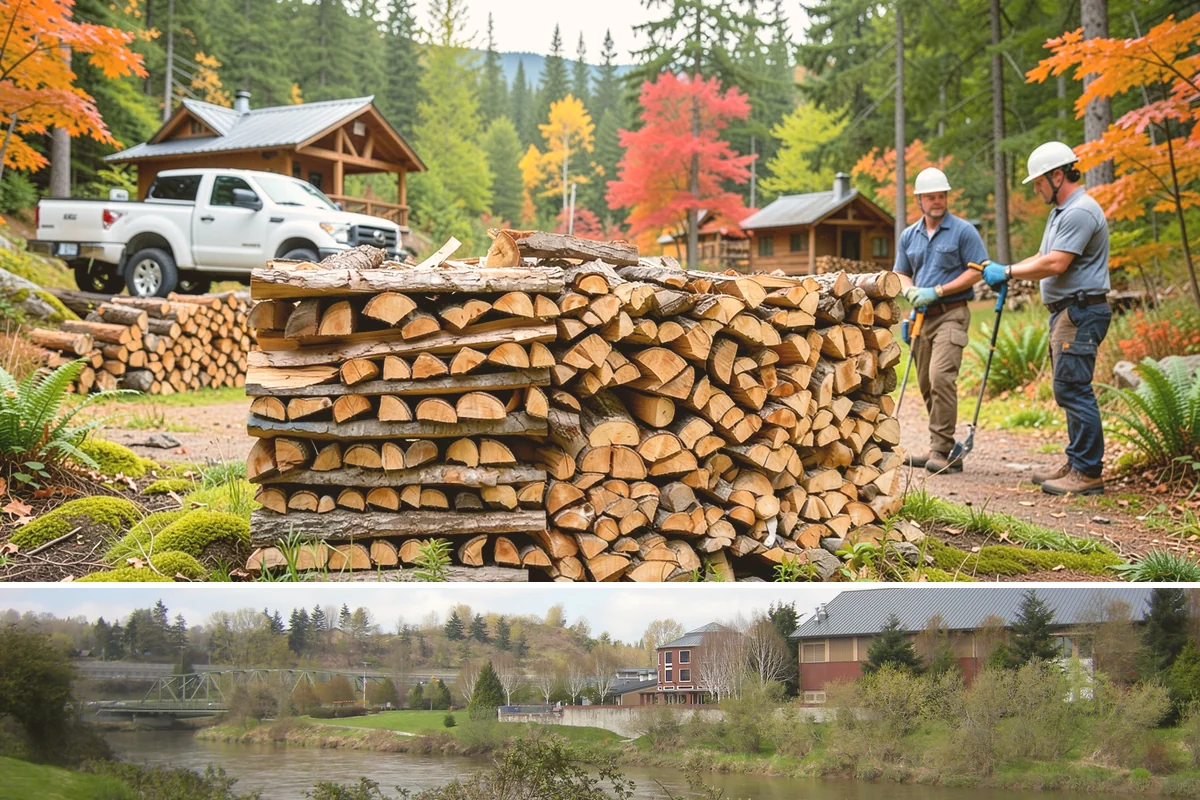 Firewood Disposal in Tukwila, King County, WA - A good spring or early-fall task to clear old wood before restocking for the season.