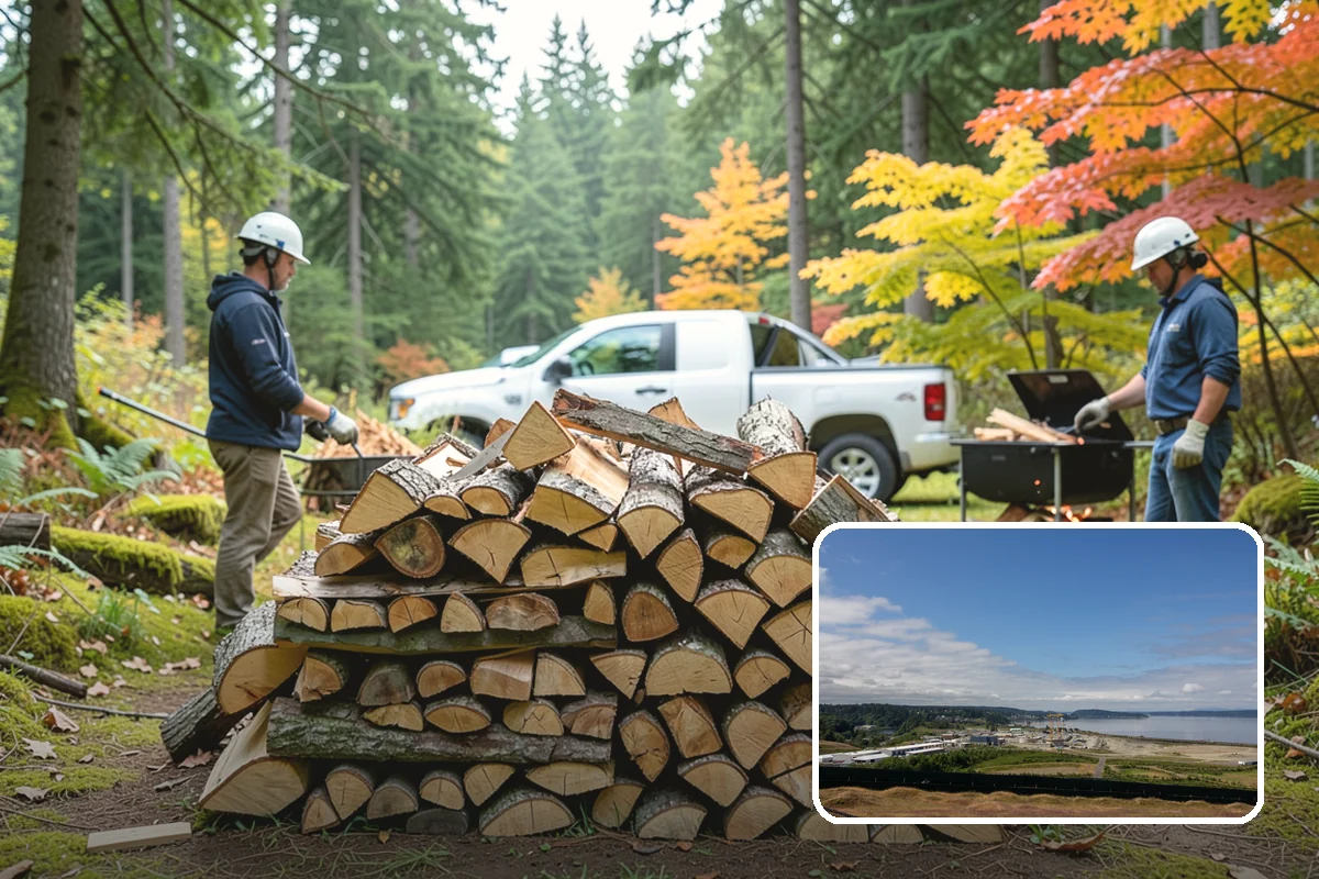 Firewood Disposal in University Place, Pierce County, WA - Clears out old or unusable wood fast