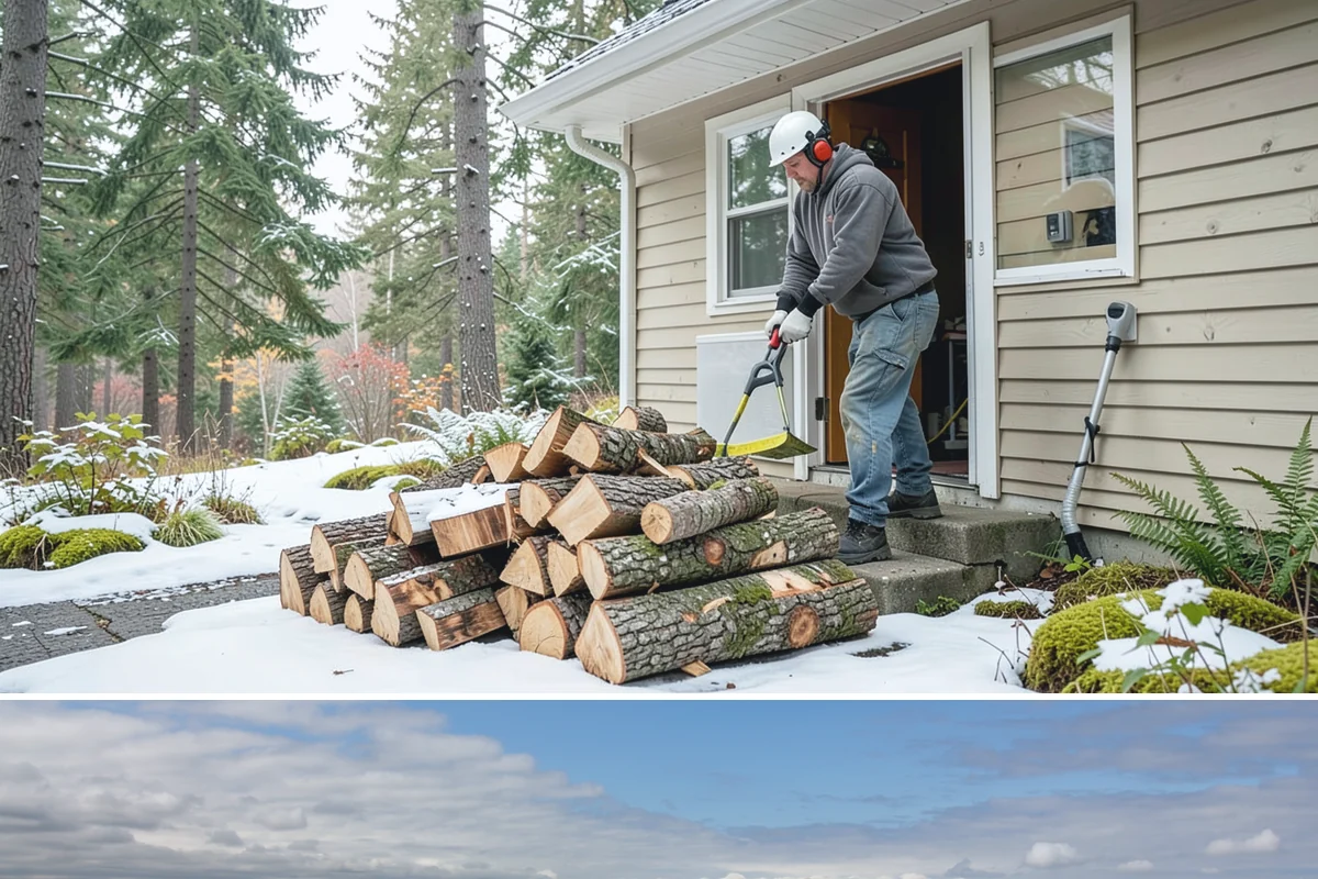 Firewood Disposal in University Place, Pierce County, WA - A good spring or early-fall task to clear old wood before restocking for the season.