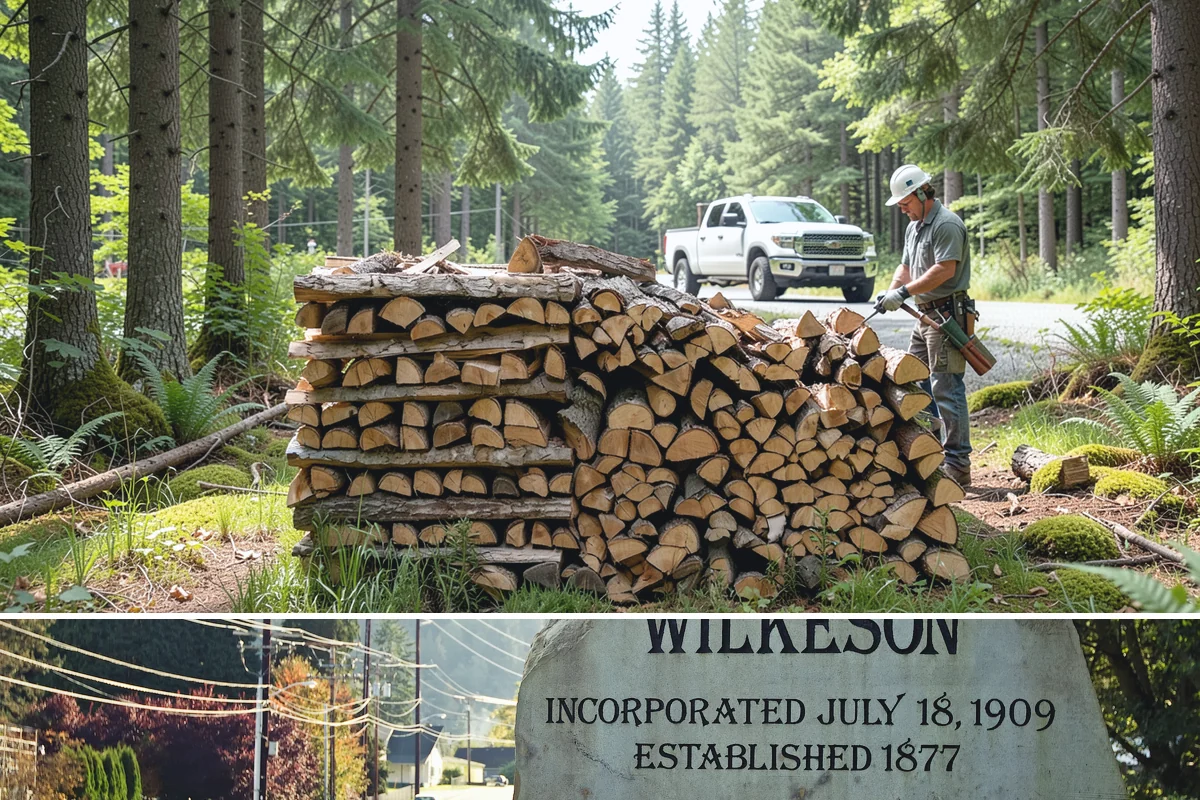 Firewood Disposal in Wilkeson, Pierce County, WA - A good spring or early-fall task to clear old wood before restocking for the season.