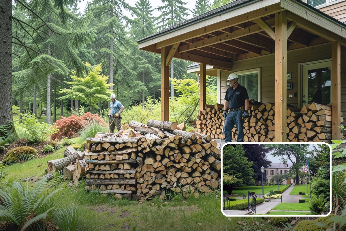 Firewood Disposal in Woodinville, King County, WA - Clears out old or unusable wood fast