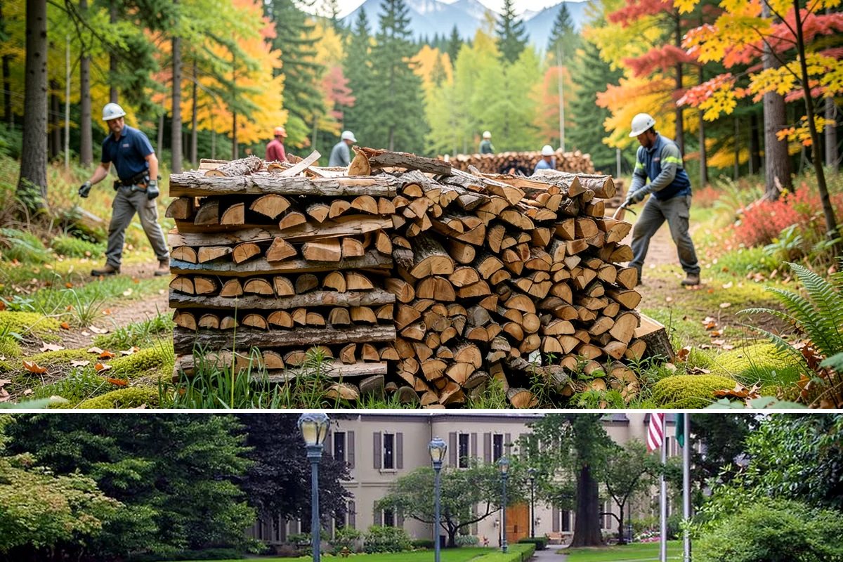 Firewood Disposal in Woodinville, King County, WA - A good spring or early-fall task to clear old wood before restocking for the season.