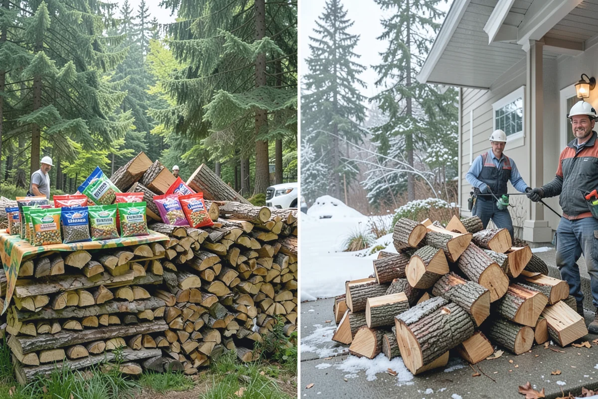 Firewood Estimates in South Prairie, Pierce County, WA - Tell us your quantity, location, and desired services