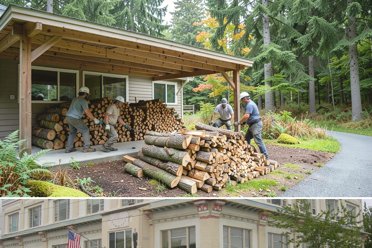 Firewood Gift Delivery in Anacortes, Skagit County, WA - Best arranged ahead of the holidays and cold months when a firewood gift is most appreciated.