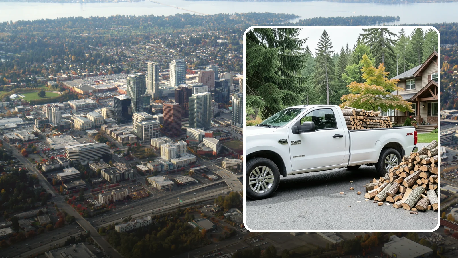 Firewood Gift Delivery in Bellevue, King County, WA - Our firewood gift delivery sends a ready-to-burn supply straight to your recipient's door on the date you choose.