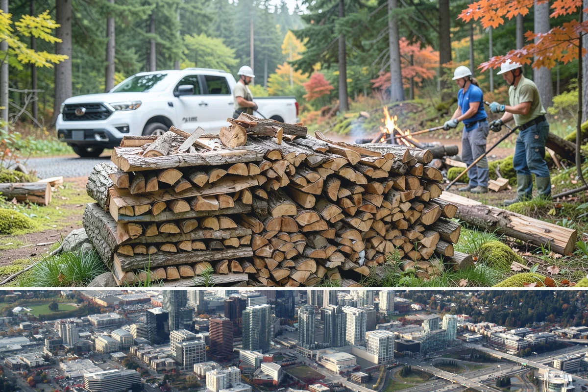 Firewood Gift Delivery in Bellevue, King County, WA - Best arranged ahead of the holidays and cold months when a firewood gift is most appreciated.