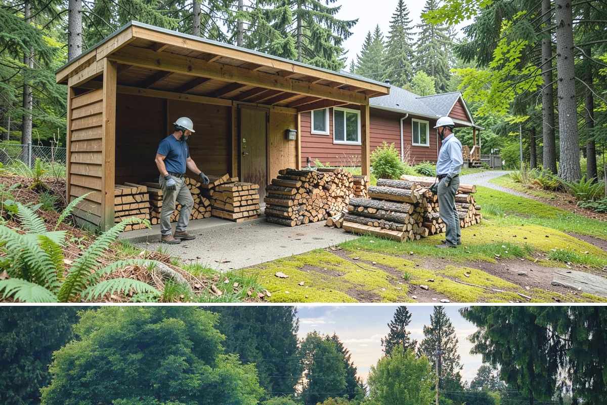 Firewood Gift Delivery in Bonney Lake, Pierce County, WA - Best arranged ahead of the holidays and cold months when a firewood gift is most appreciated.