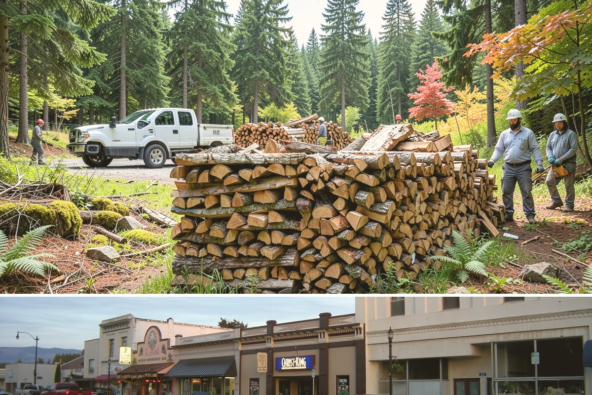 Firewood Gift Delivery in Burlington, Skagit County, WA - Best arranged ahead of the holidays and cold months when a firewood gift is most appreciated.