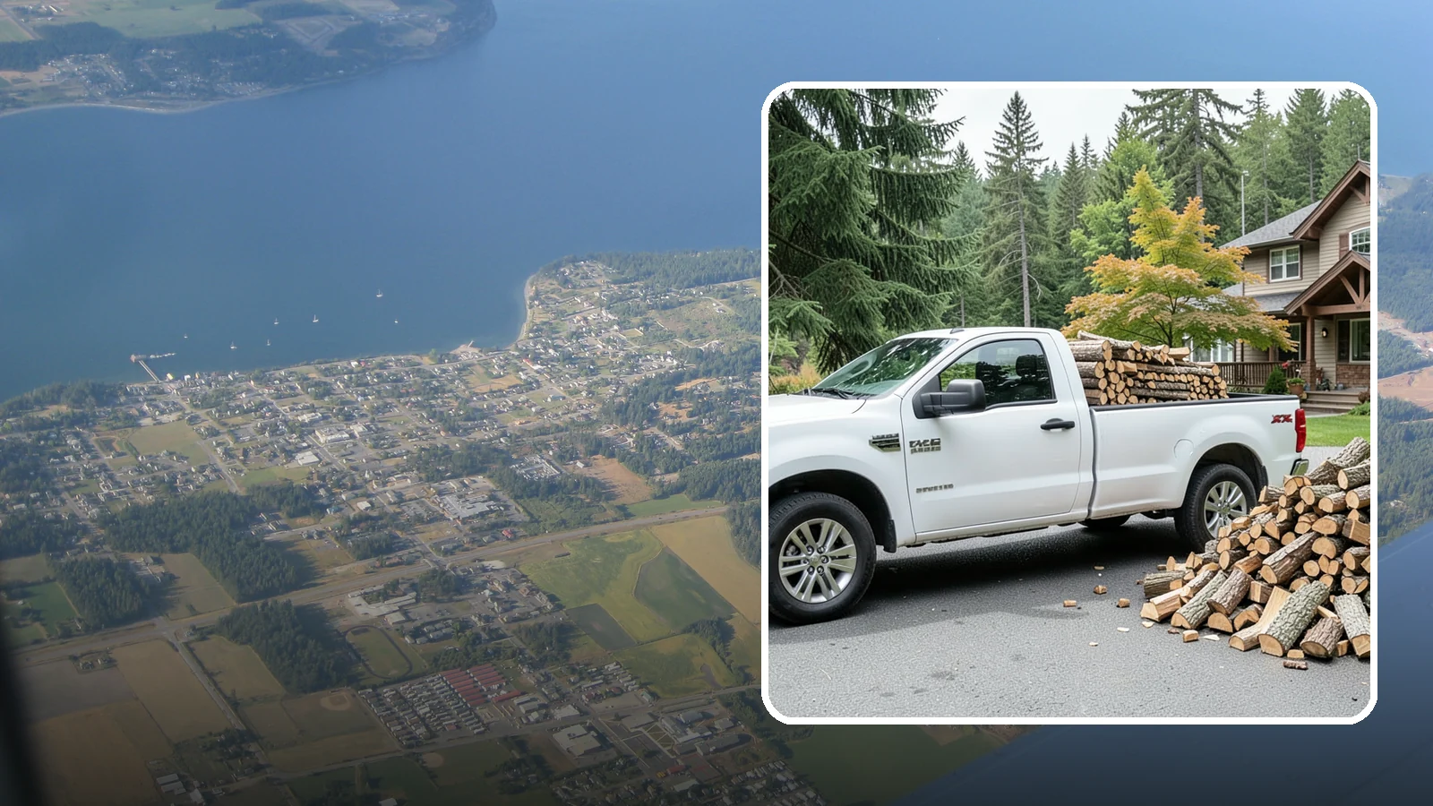 Firewood Gift Delivery in Coupeville, Island County, WA - Our firewood gift delivery sends a ready-to-burn supply straight to your recipient's door on the date you choose.