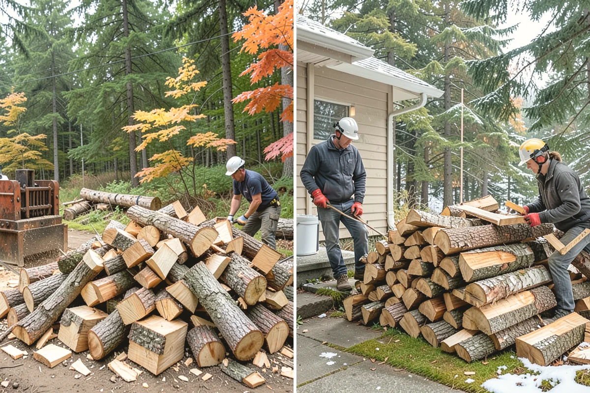 Firewood Gift Delivery in Covington, King County, WA - Provide the recipient's address and your gift quantity