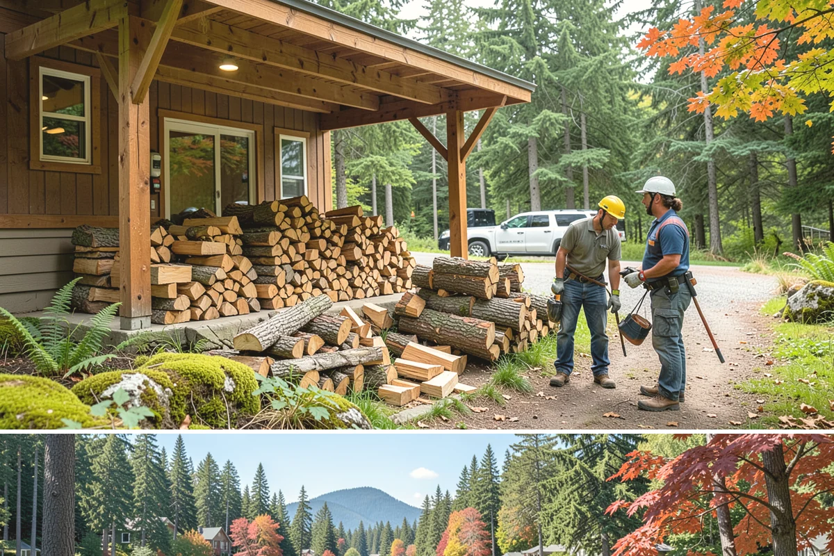 Firewood Gift Delivery in Covington, King County, WA - Best arranged ahead of the holidays and cold months when a firewood gift is most appreciated.