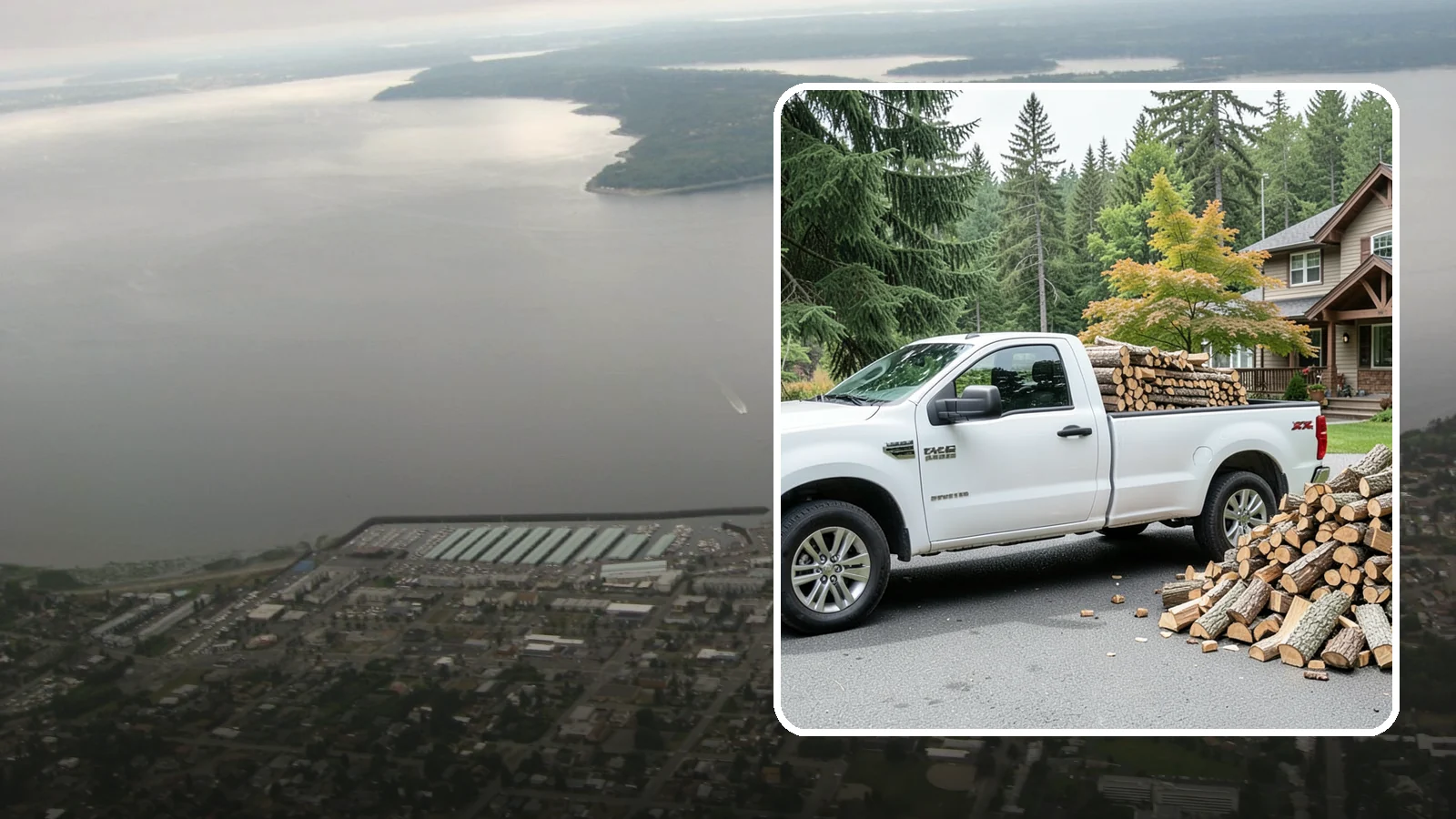 Firewood Gift Delivery in Des Moines, King County, WA - Our firewood gift delivery sends a ready-to-burn supply straight to your recipient's door on the date you choose.