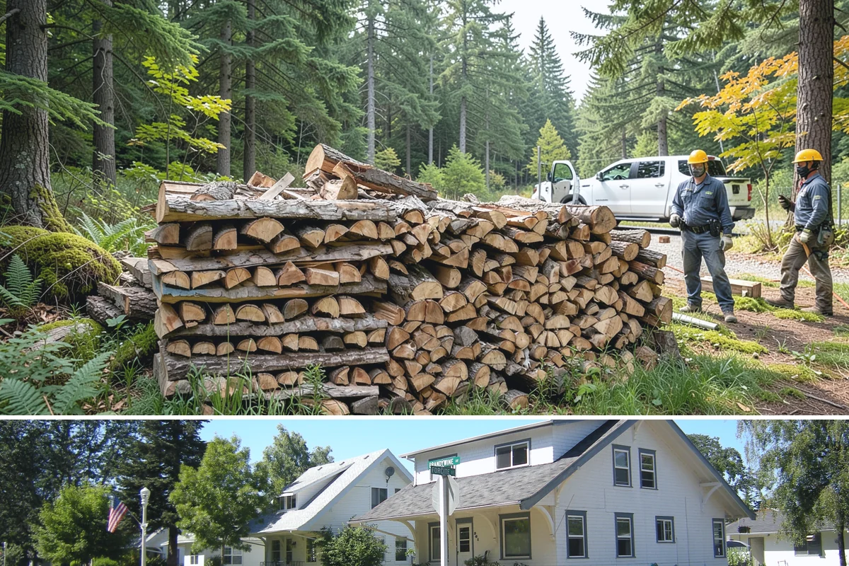 Firewood Gift Delivery in DuPont, Pierce County, WA - Best arranged ahead of the holidays and cold months when a firewood gift is most appreciated.