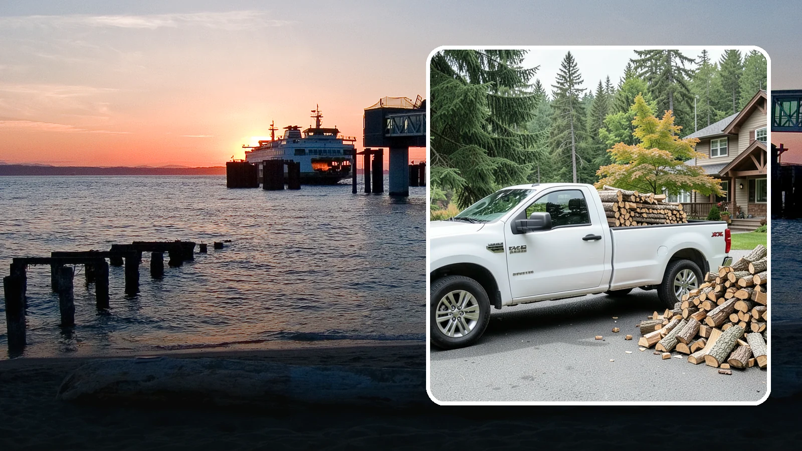 Firewood Gift Delivery in Edmonds, Snohomish County, WA - Our firewood gift delivery sends a ready-to-burn supply straight to your recipient's door on the date you choose.