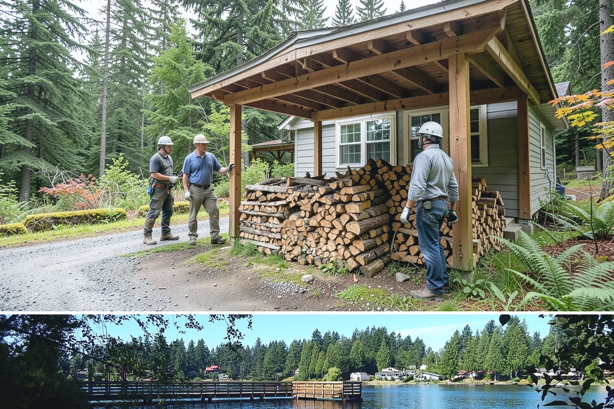 Firewood Gift Delivery in Federal Way, King County, WA - Best arranged ahead of the holidays and cold months when a firewood gift is most appreciated.