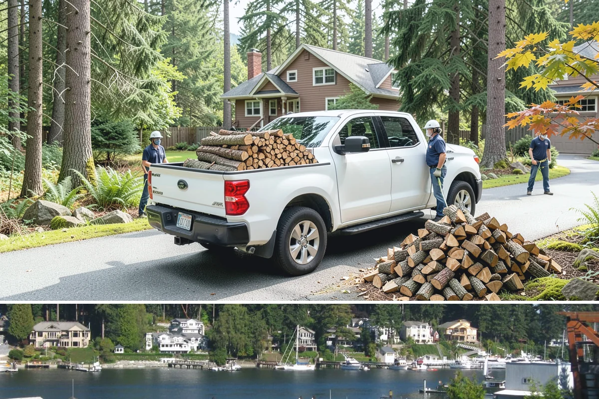 Firewood Gift Delivery in Gig Harbor, Pierce County, WA - Best arranged ahead of the holidays and cold months when a firewood gift is most appreciated.