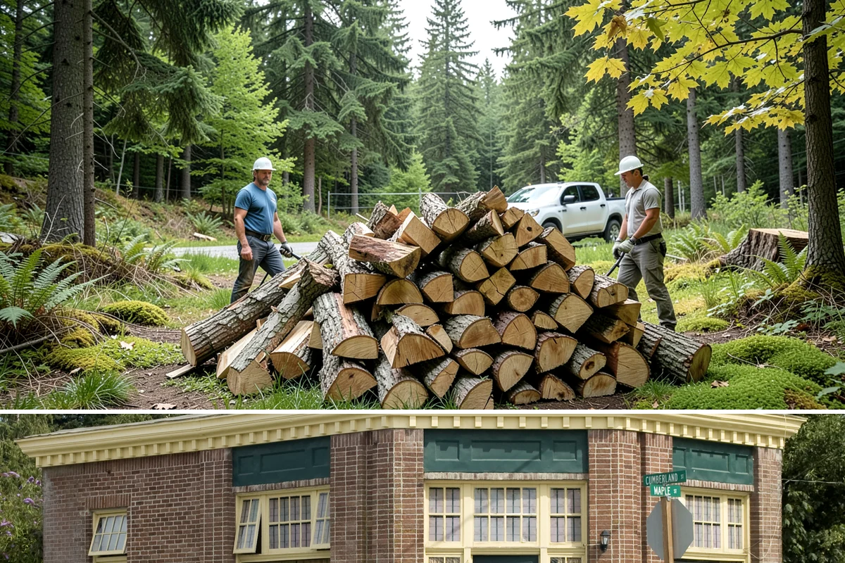Firewood Gift Delivery in Hamilton, Skagit County, WA - Best arranged ahead of the holidays and cold months when a firewood gift is most appreciated.