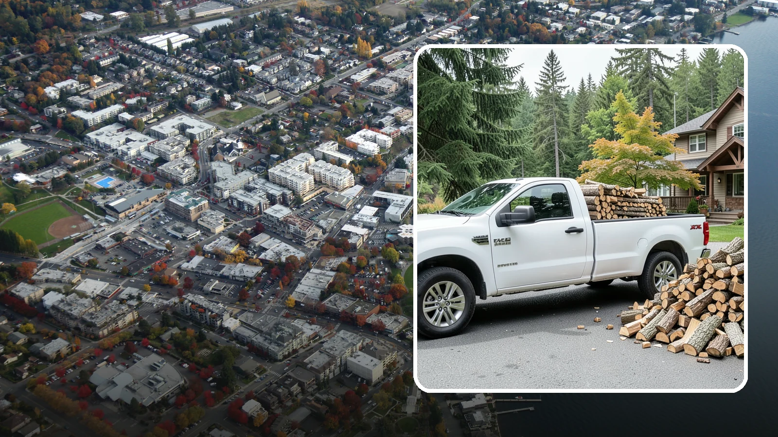 Firewood Gift Delivery in Kirkland, King County, WA - Our firewood gift delivery sends a ready-to-burn supply straight to your recipient's door on the date you choose.