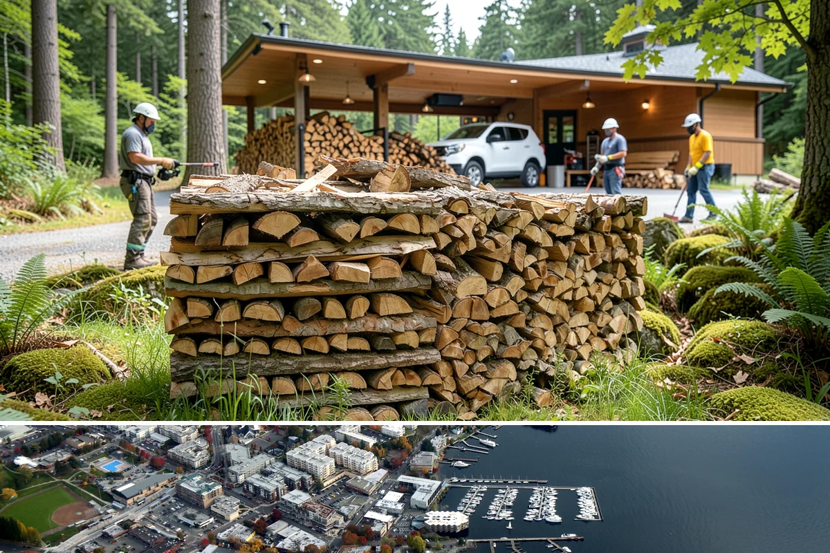 Firewood Gift Delivery in Kirkland, King County, WA - Best arranged ahead of the holidays and cold months when a firewood gift is most appreciated.
