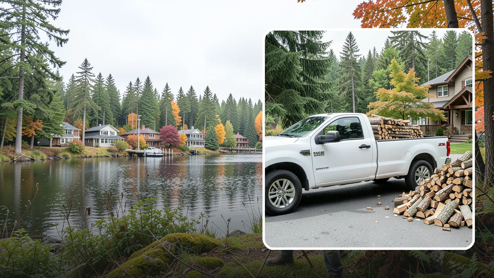 Firewood Gift Delivery in La Conner, Skagit County, WA - Our firewood gift delivery sends a ready-to-burn supply straight to your recipient's door on the date you choose.