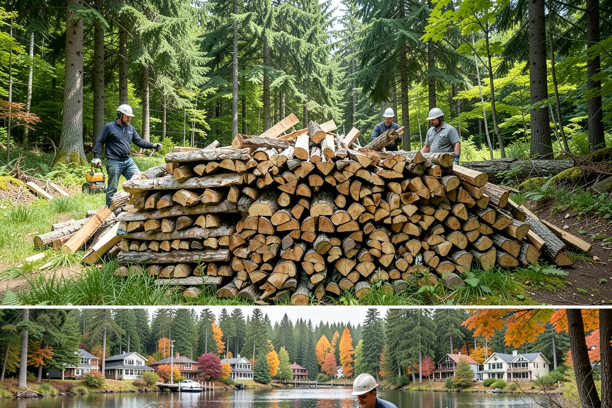Firewood Gift Delivery in La Conner, Skagit County, WA - Best arranged ahead of the holidays and cold months when a firewood gift is most appreciated.