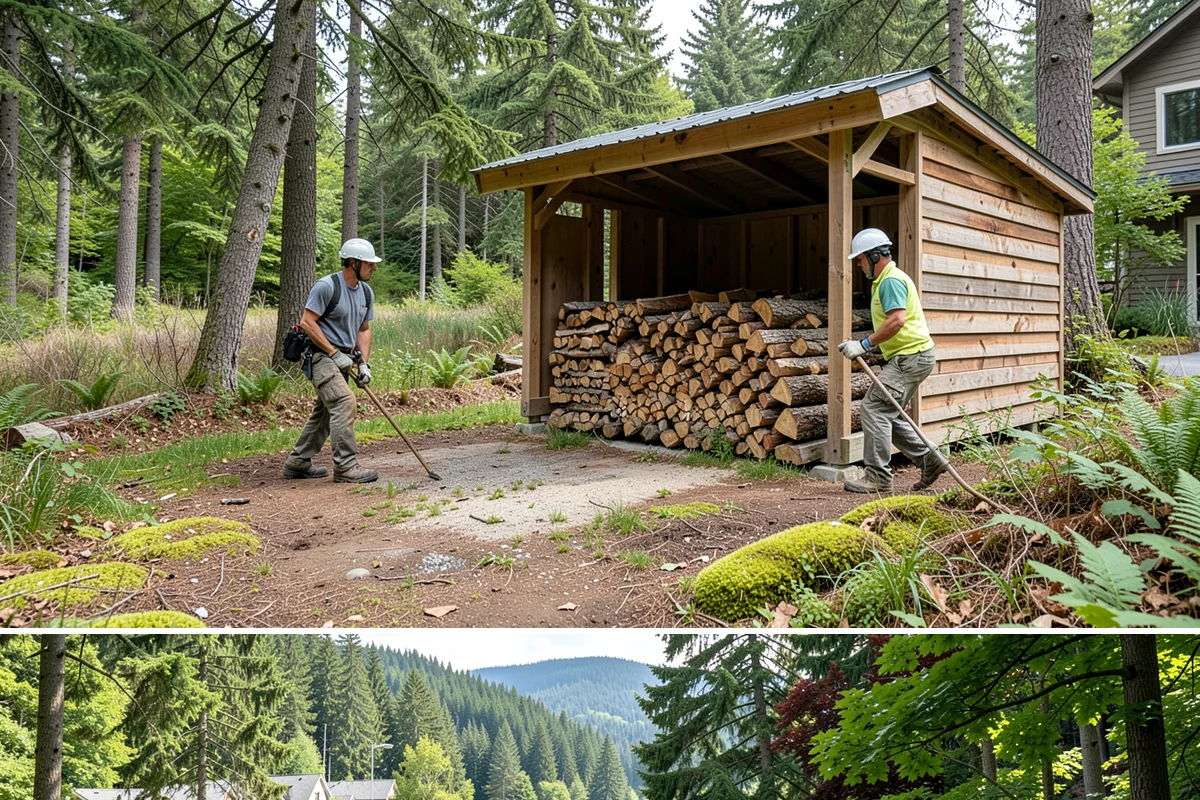 Firewood Gift Delivery in Lake Forest Park, King County, WA - Best arranged ahead of the holidays and cold months when a firewood gift is most appreciated.