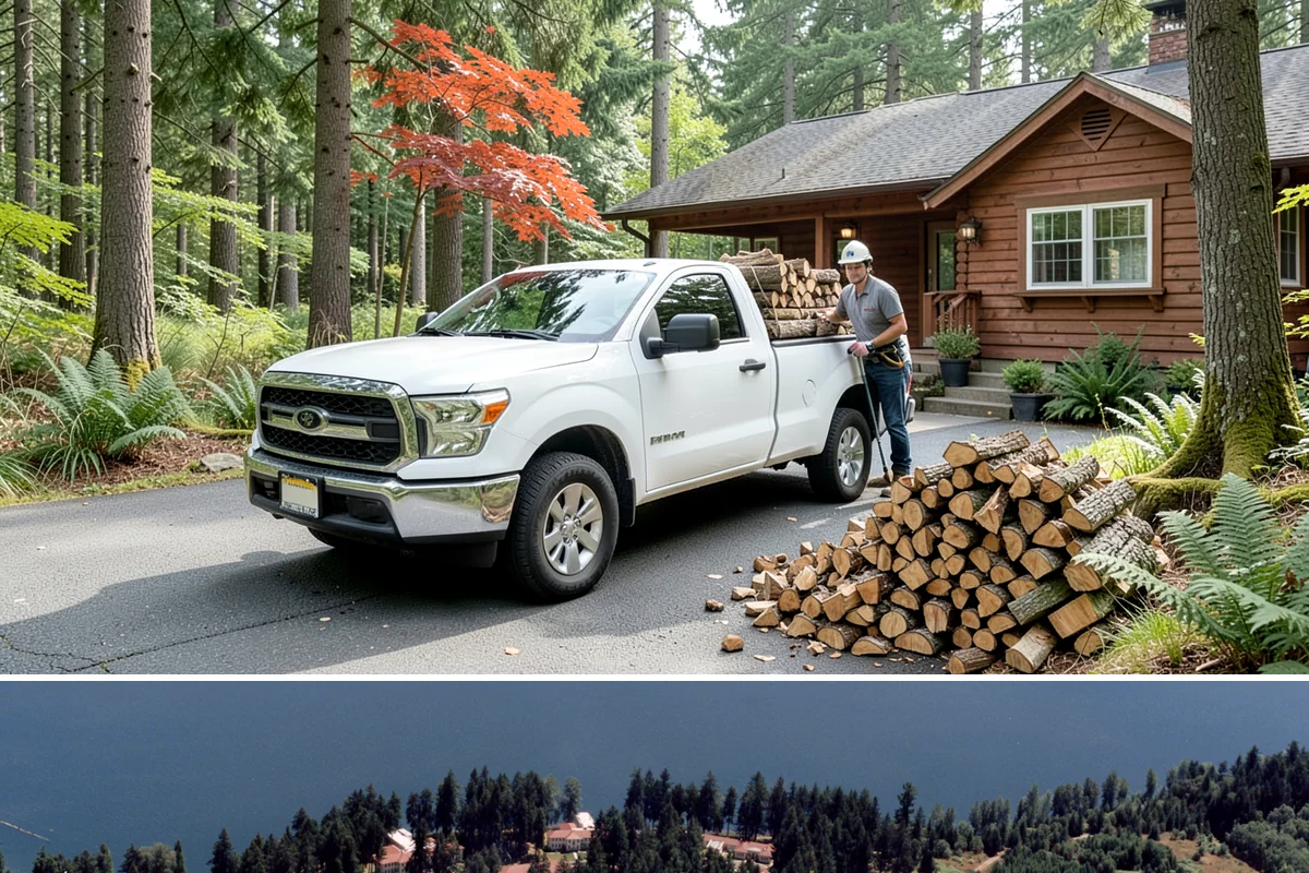 Firewood Gift Delivery in Lakewood, Pierce County, WA - Best arranged ahead of the holidays and cold months when a firewood gift is most appreciated.