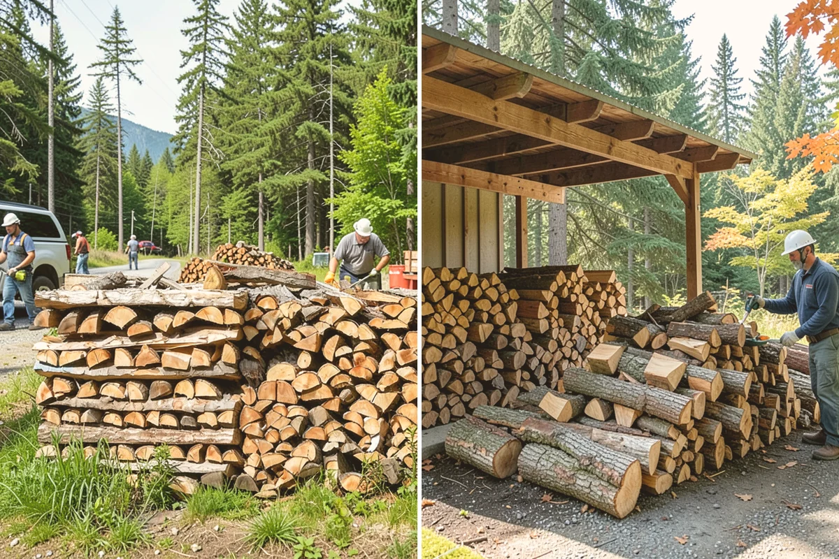 Firewood Gift Delivery in Langley, Island County, WA - Provide the recipient's address and your gift quantity