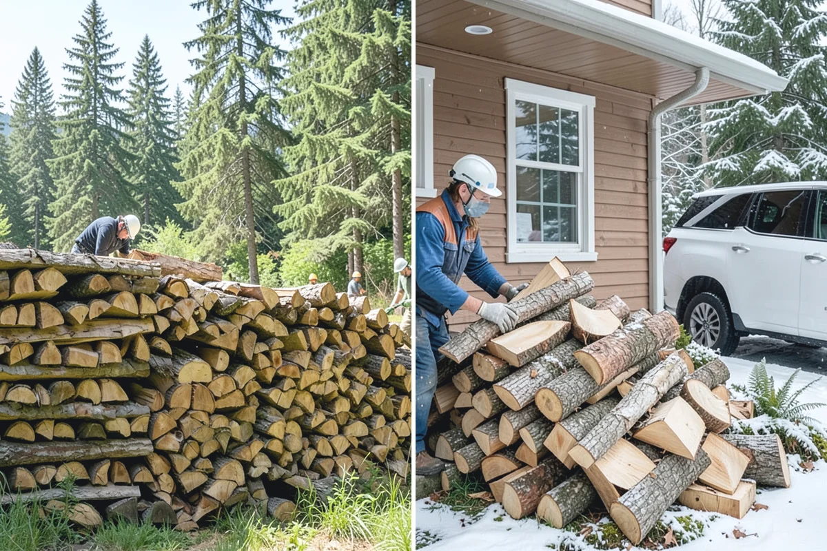 Firewood Gift Delivery in Medina, King County, WA - Provide the recipient's address and your gift quantity