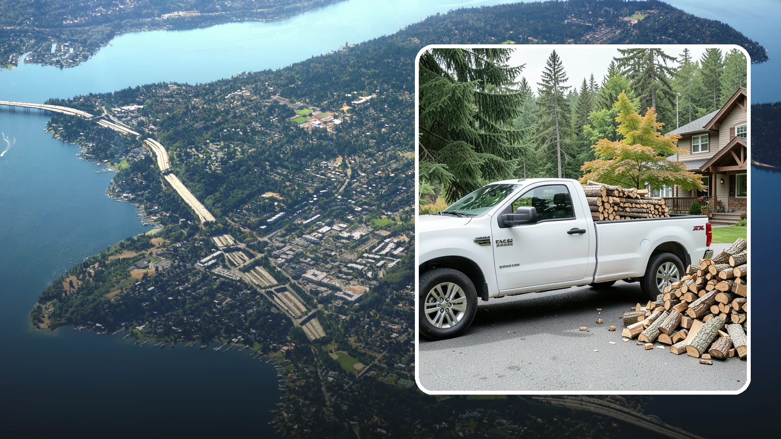 Firewood Gift Delivery in Mercer Island, King County, WA - Our firewood gift delivery sends a ready-to-burn supply straight to your recipient's door on the date you choose.